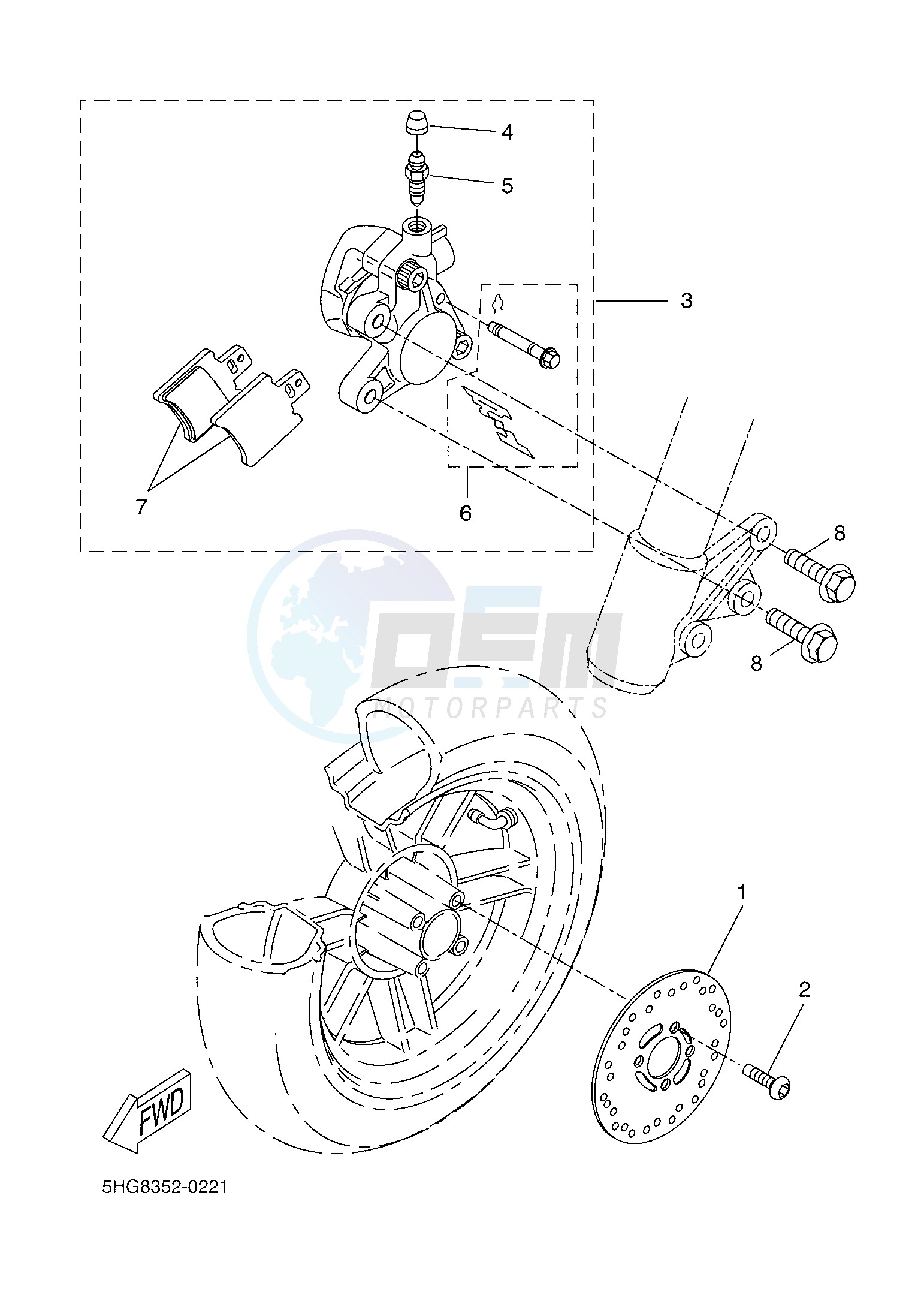 FRONT BRAKE CALIPER image