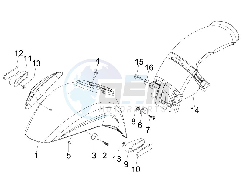 Wheel housing - Mudguard blueprint