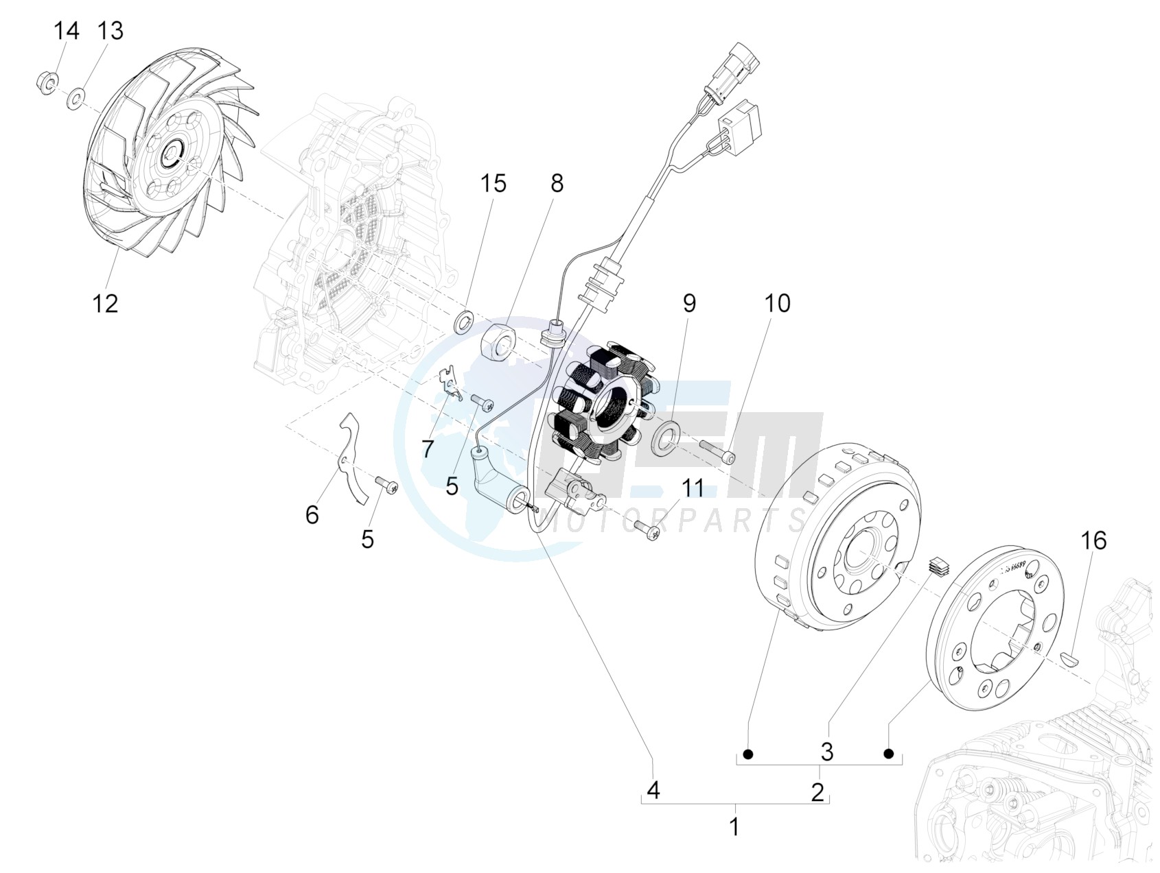 Flywheel magneto image