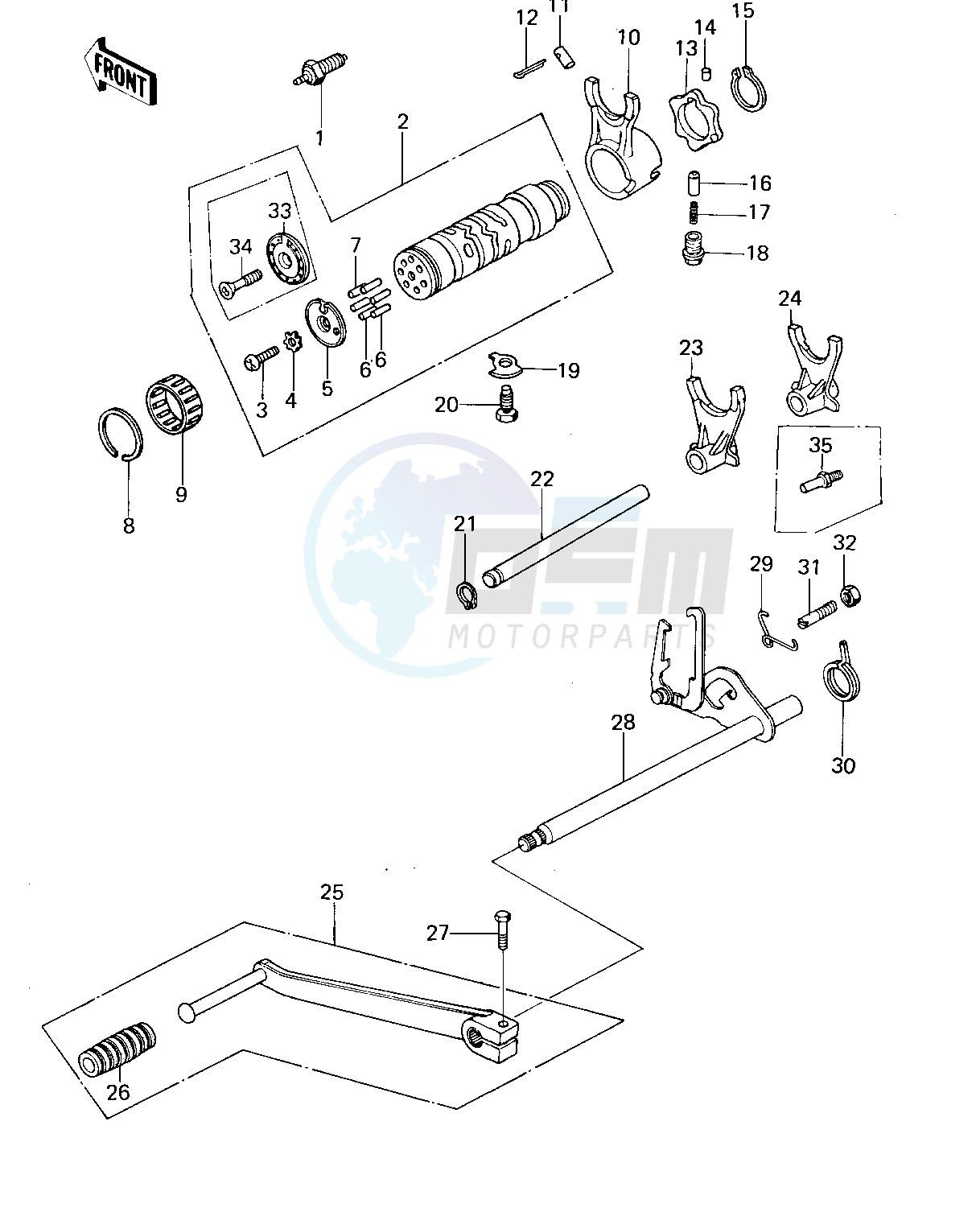 GEAR CHANGE MECHANISM blueprint