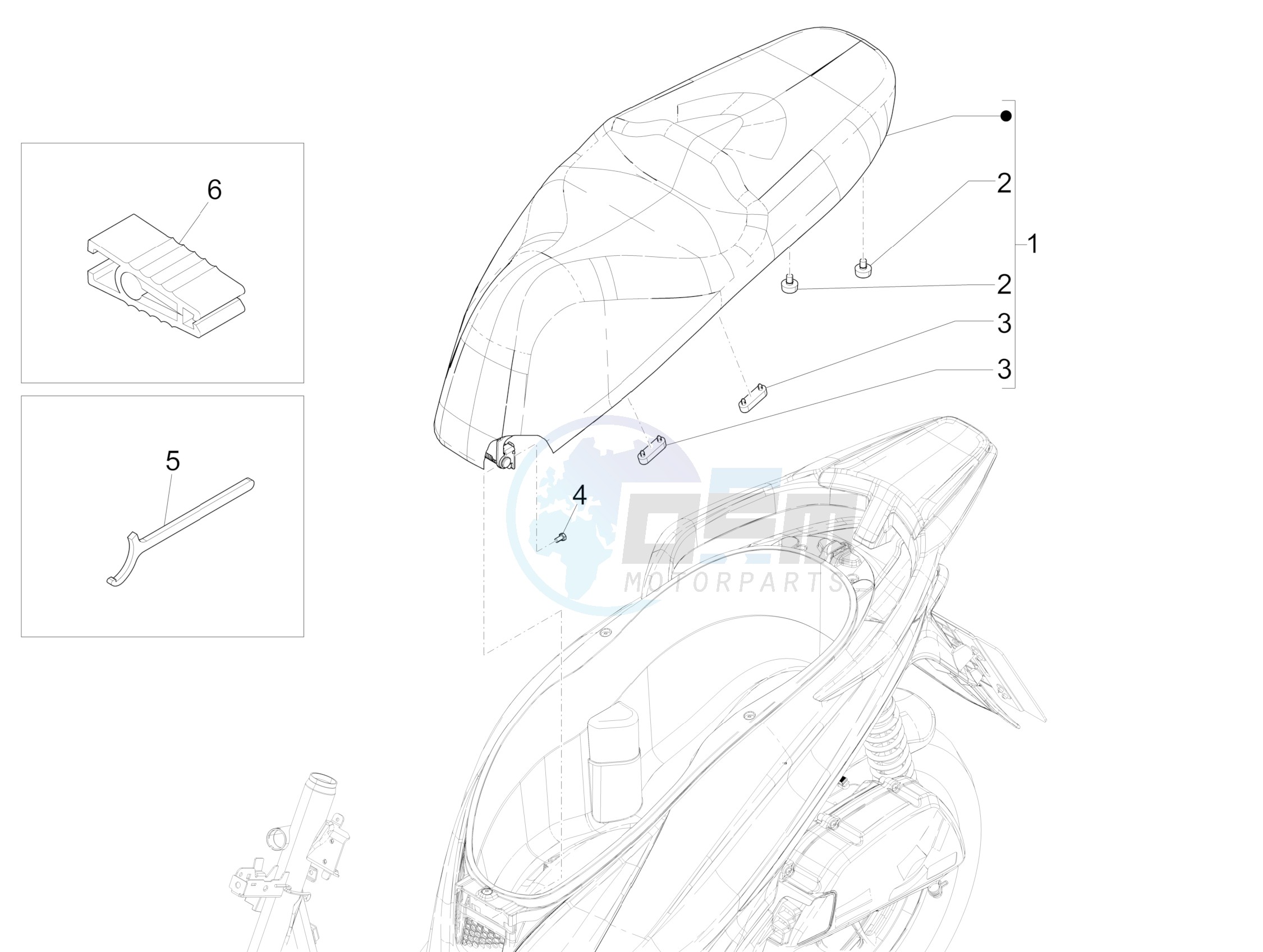 Saddle/seats image