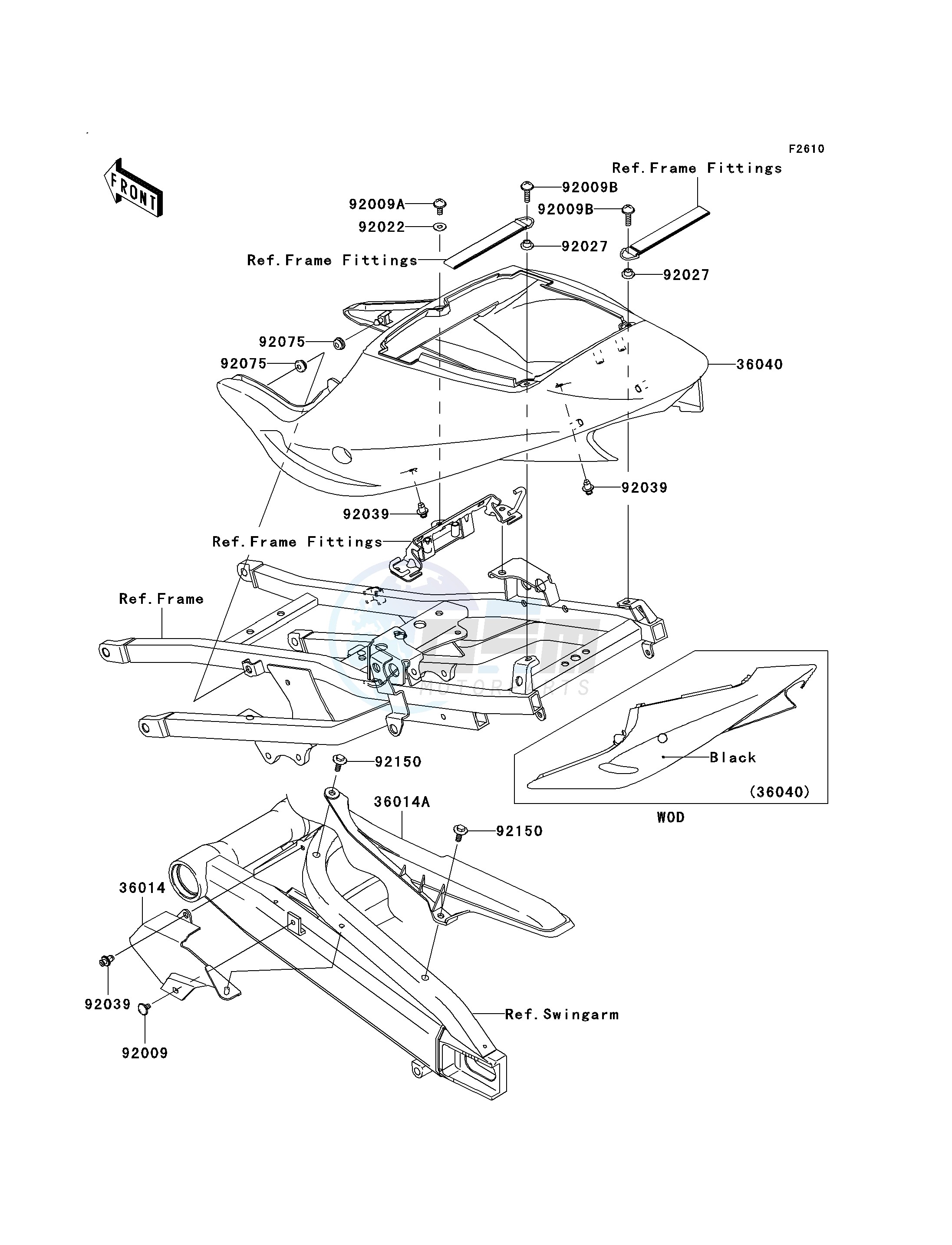 SIDE COVERS_CHAIN COVER-- ZX900-F1- - blueprint