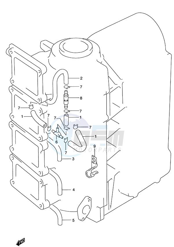 Lubrication Hose (DT115S blueprint