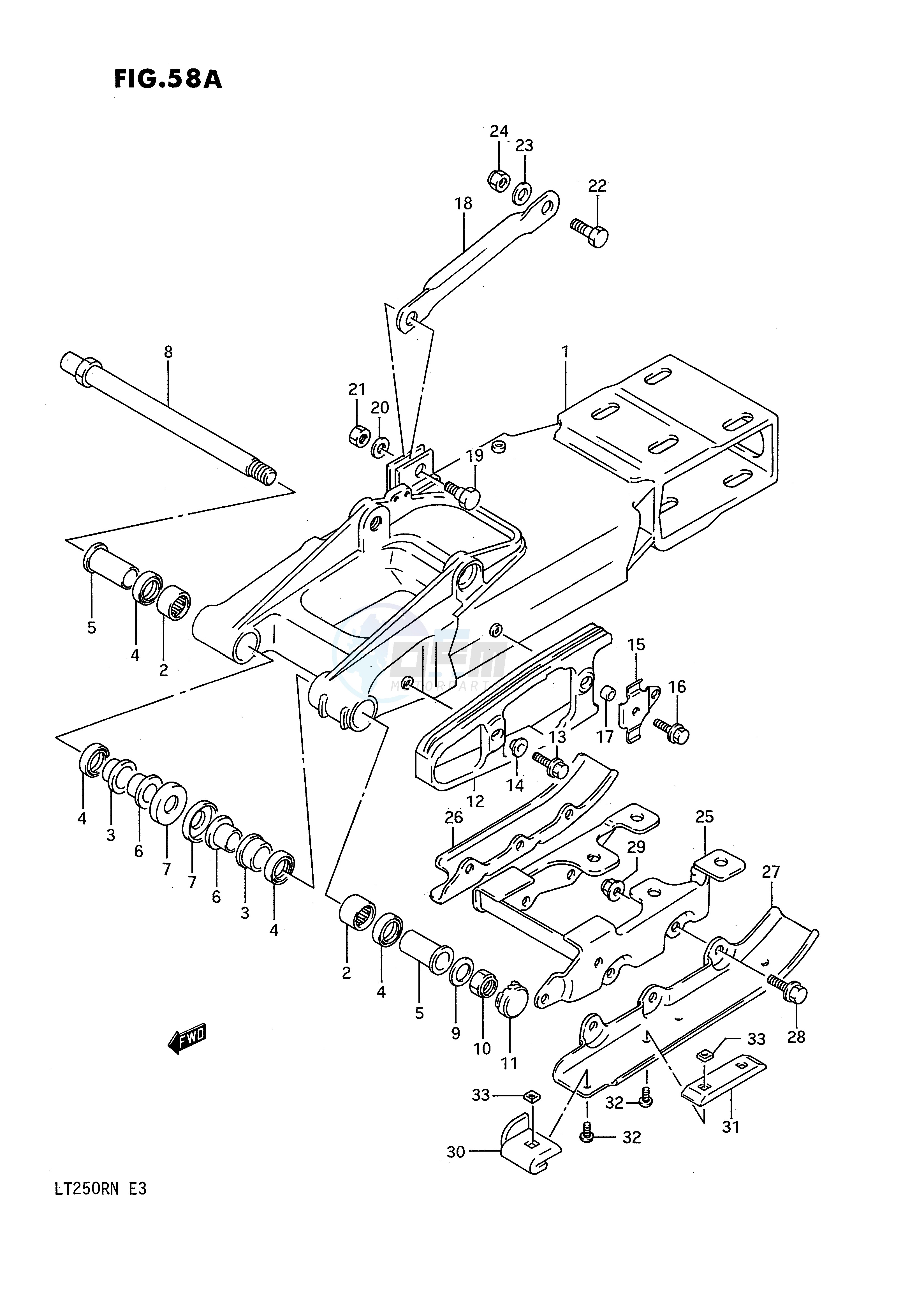 REAR SWINGING ARM (MODEL M N) image