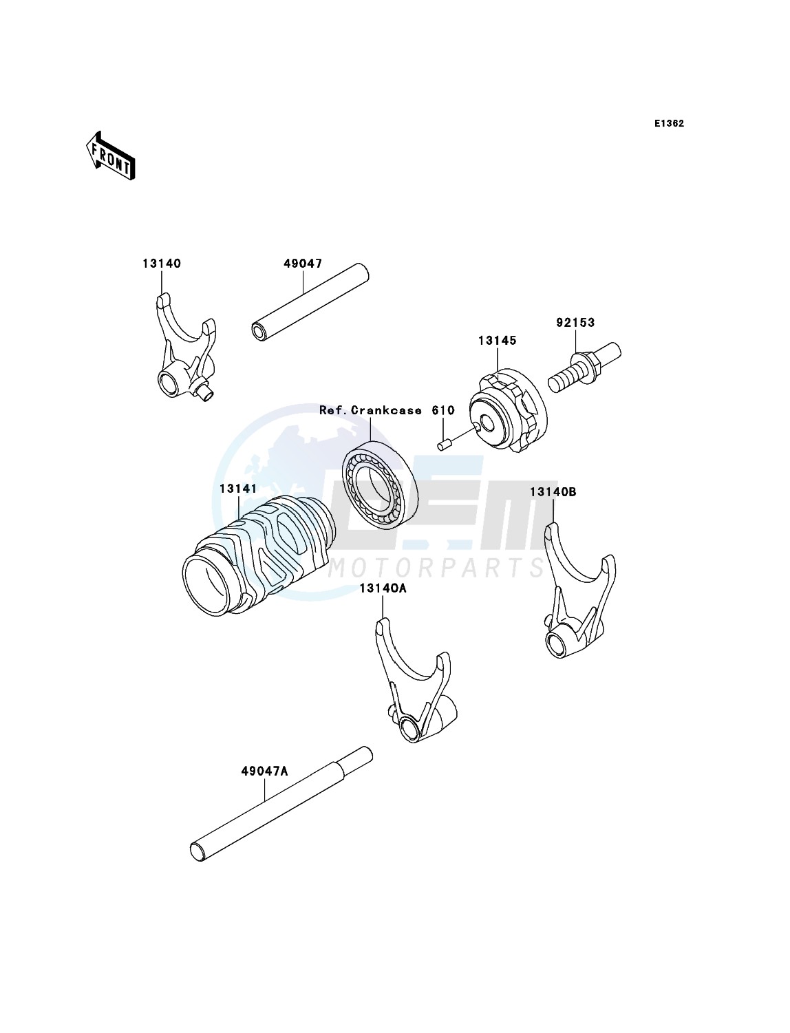 Gear Change Drum/Shift Fork(s) image