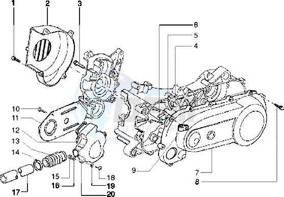 Clutch cover-scrool cover blueprint