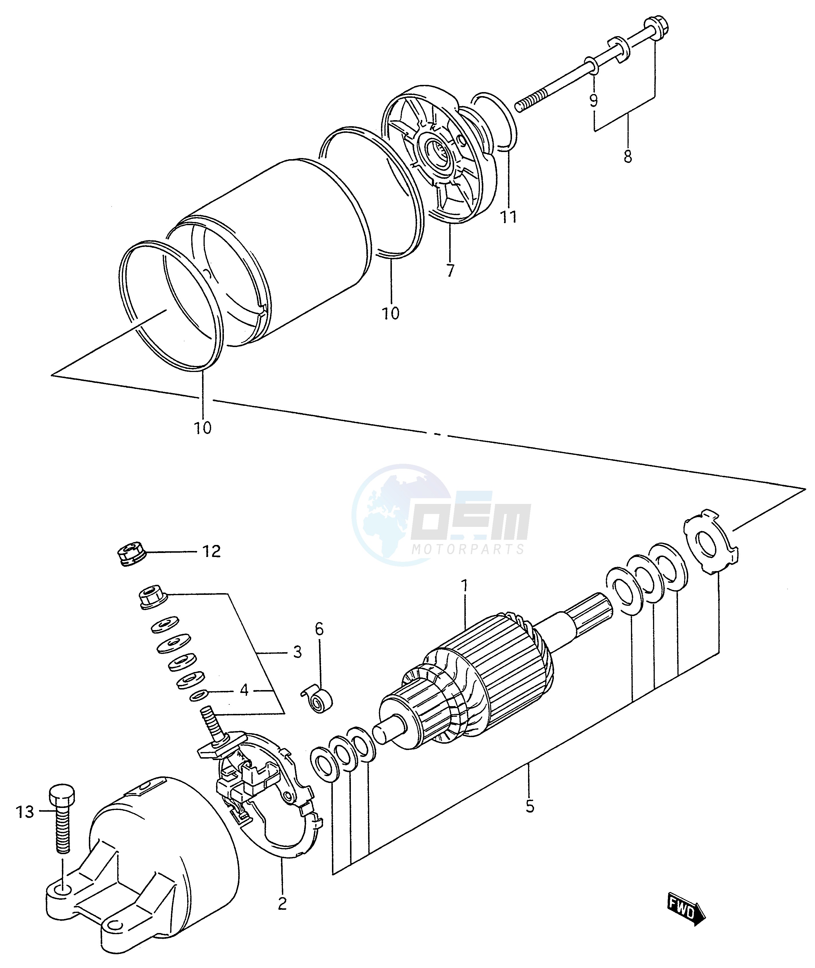 STARTING MOTOR image