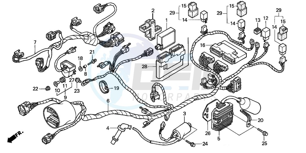 WIRE HARNESS (REAR) image