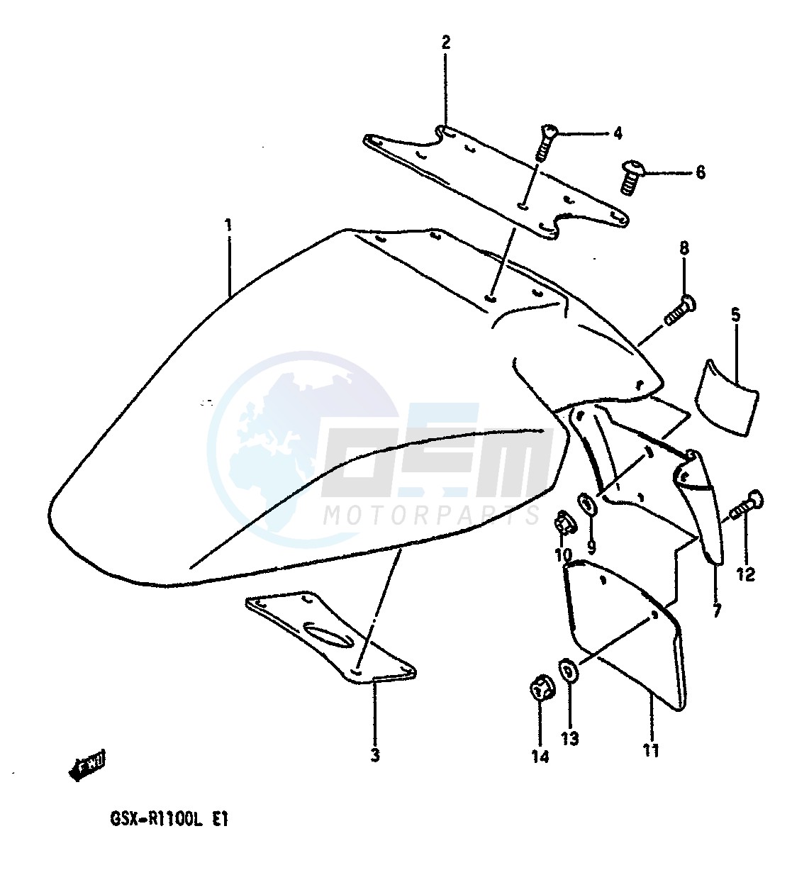 FRONT FENDER (MODEL L E24) image