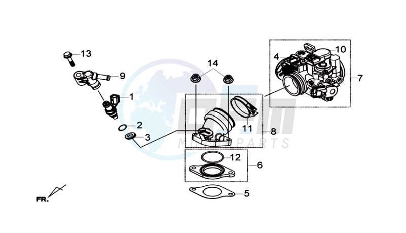 INLET /  FUEL INJECTOR /  THROTTLE VALVE image