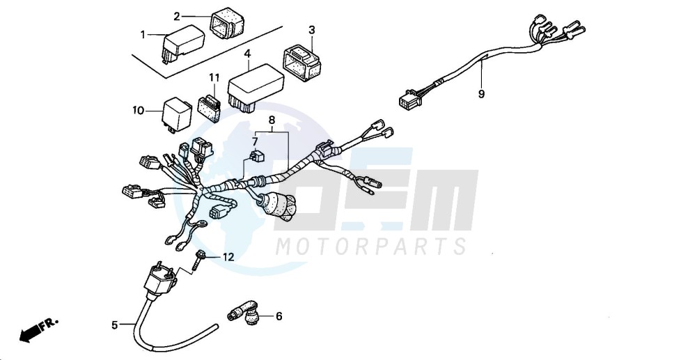 WIRE HARNESS/ IGNITION COIL (3) blueprint