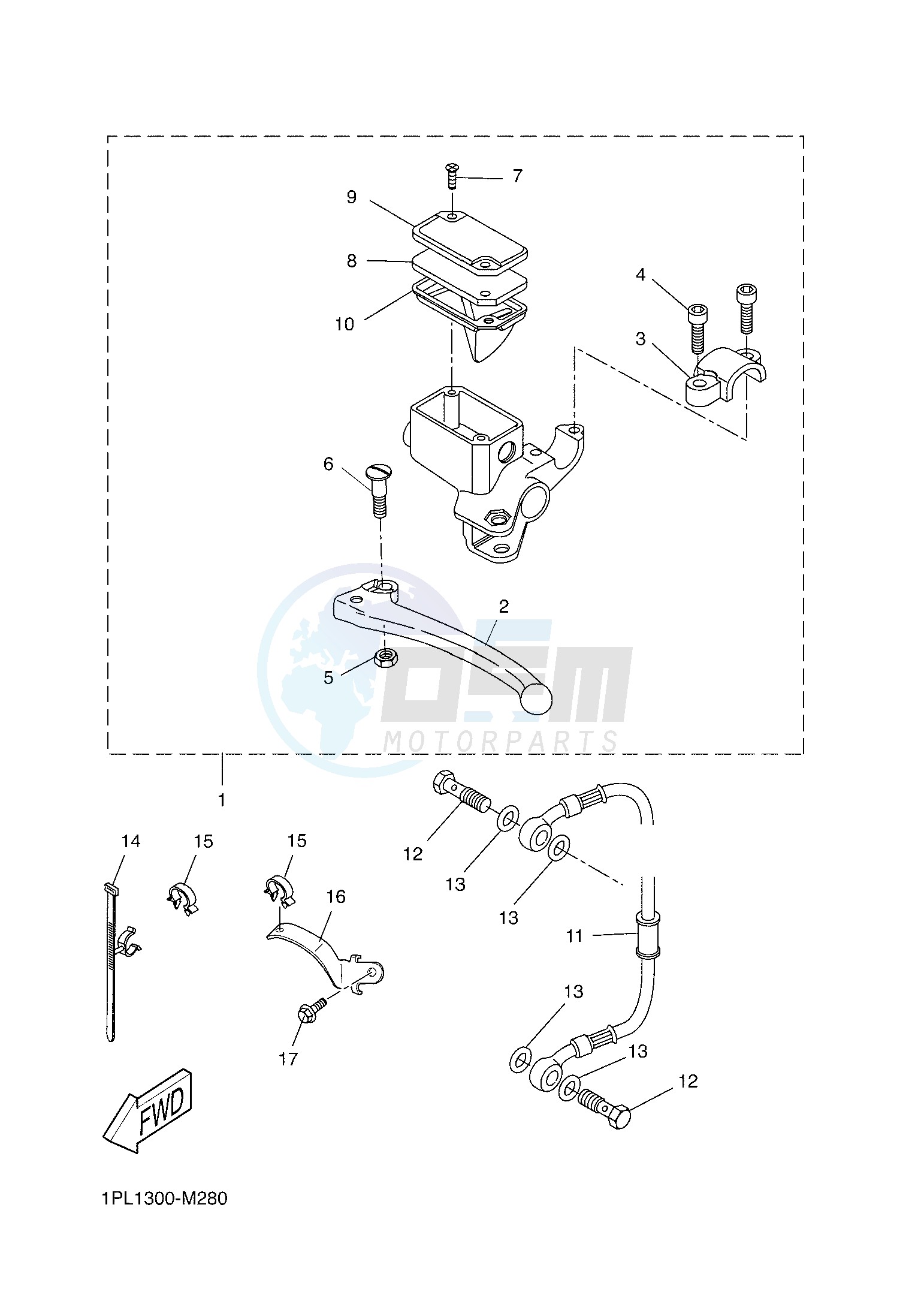 REAR MASTER CYLINDER image