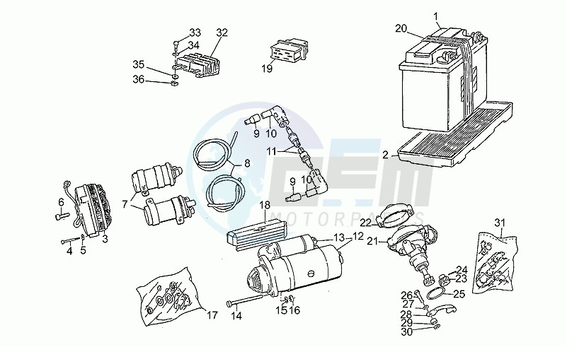 Bosch starter motor blueprint