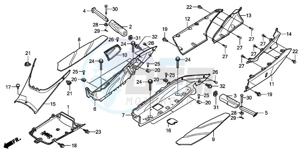 FLOOR PANEL/CENTER COVER (FES1257/A7)(FES1507/A7) image