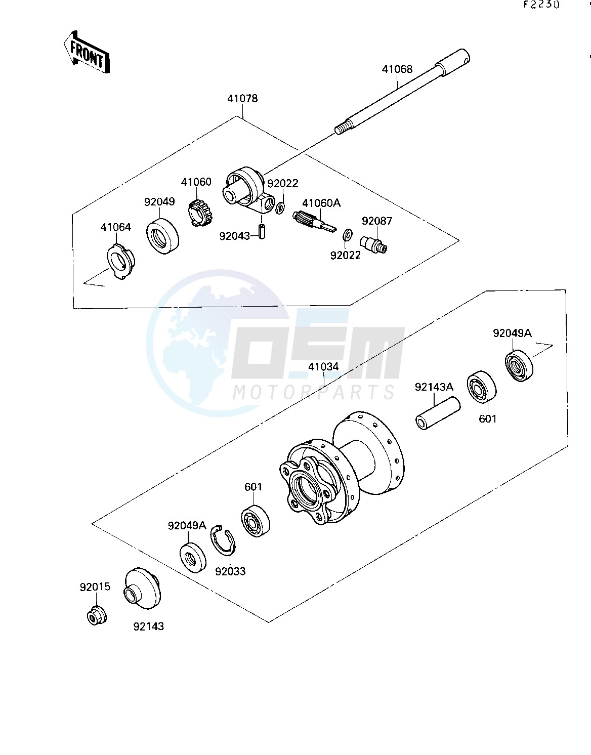 FRONT WHEEL blueprint