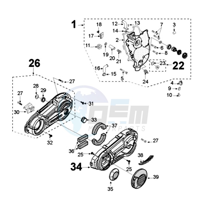 CRANKCASE COVER image