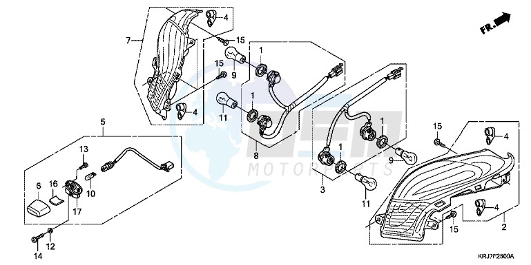 REAR COMBINATION LIGHT blueprint