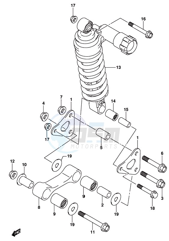 REAR CUSHION LEVER image