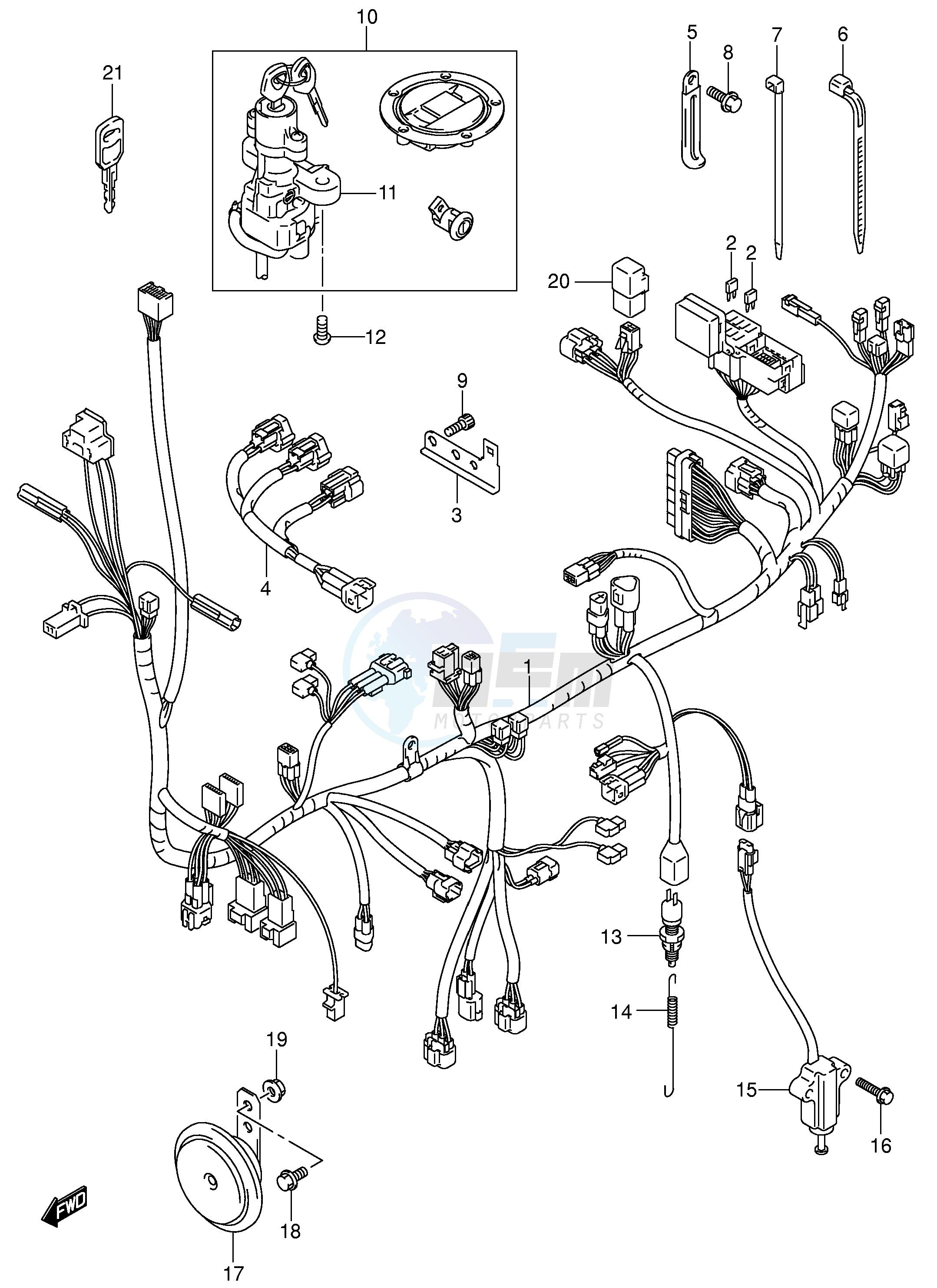 WIRING HARNESS (SV1000 U1 U2) image