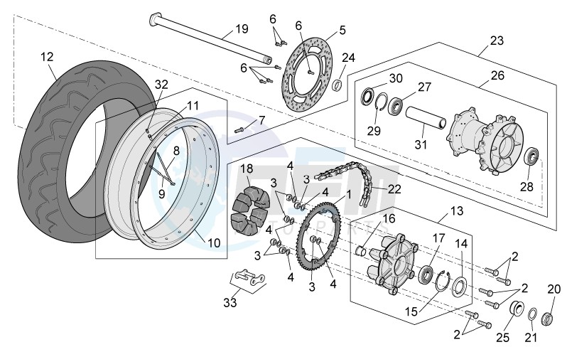 Rear Wheel blueprint