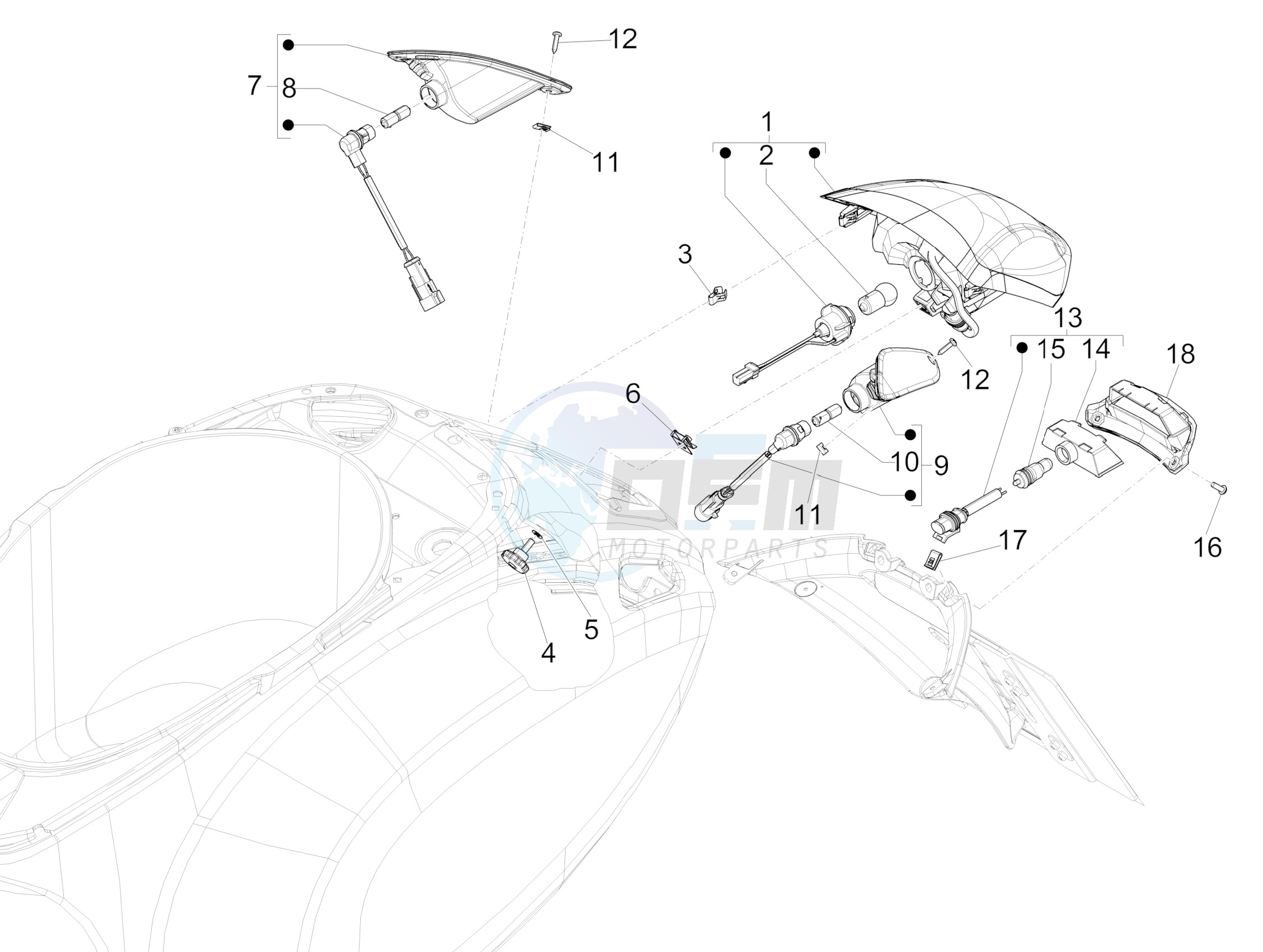 Rear headlamps - Turn signal lamps image