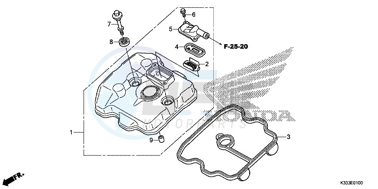 CYLINDER HEAD COVER blueprint