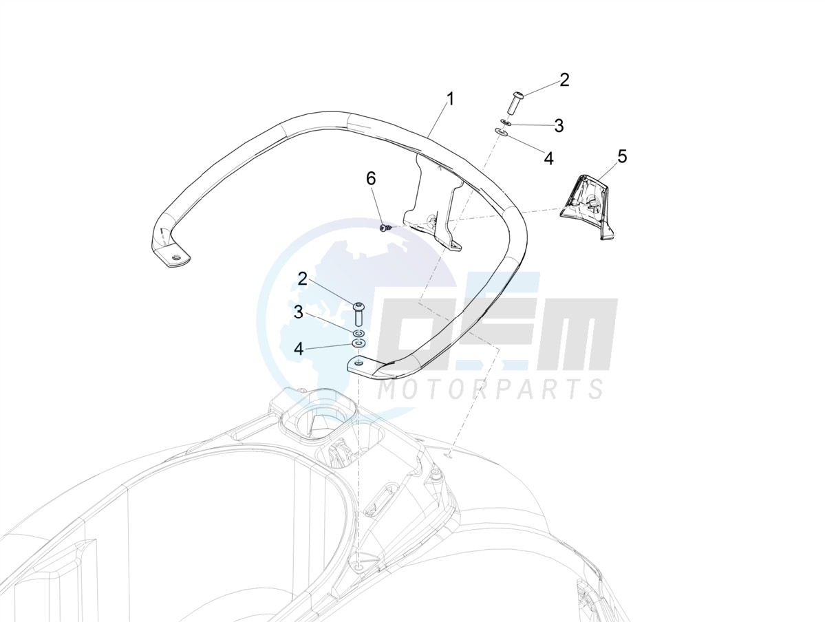 Rear luggage rack blueprint