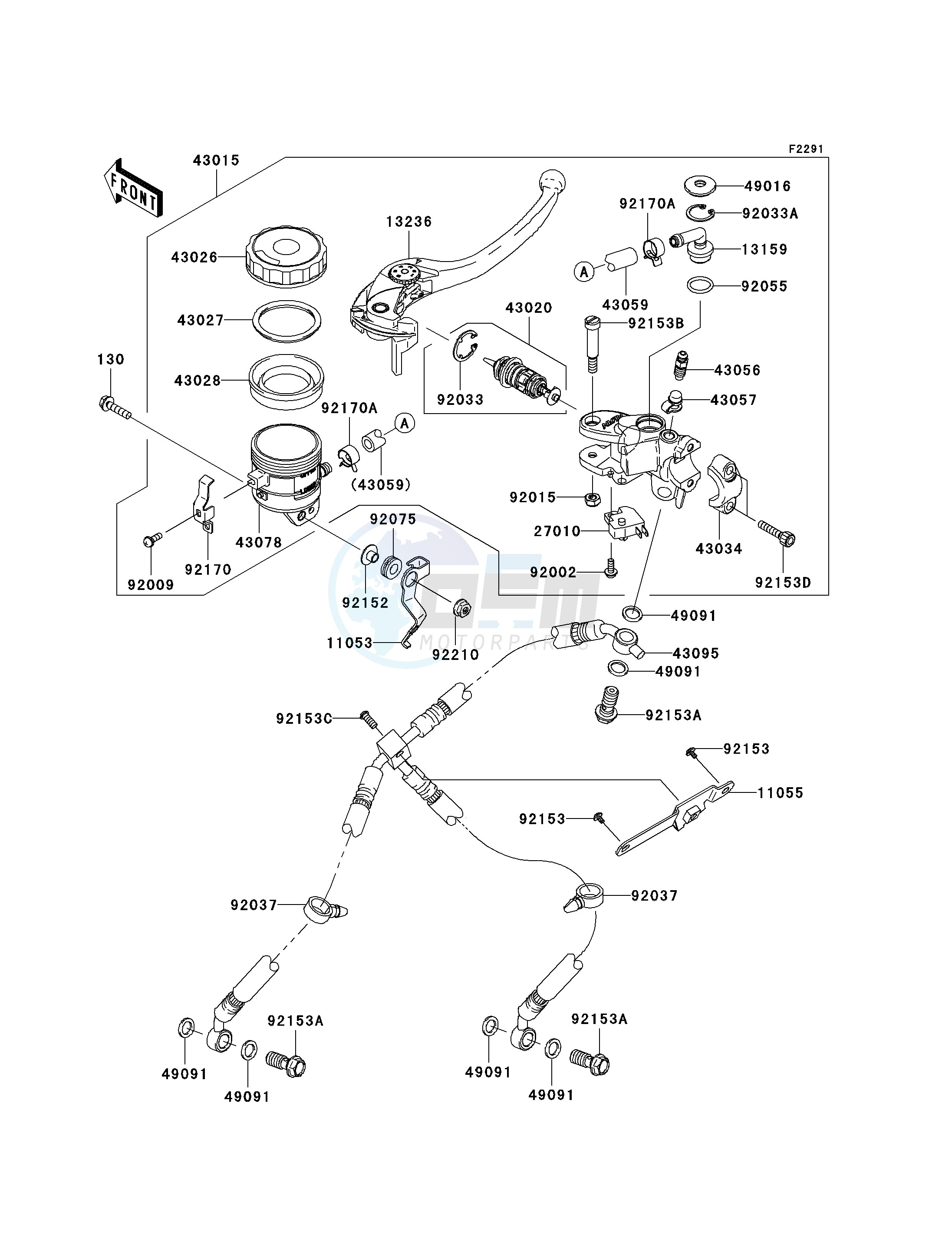 FRONT MASTER CYLINDER image