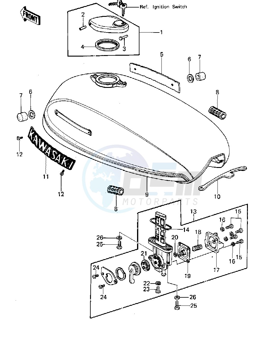 FUEL TANK -- KZ1000-A2_A2A- - image