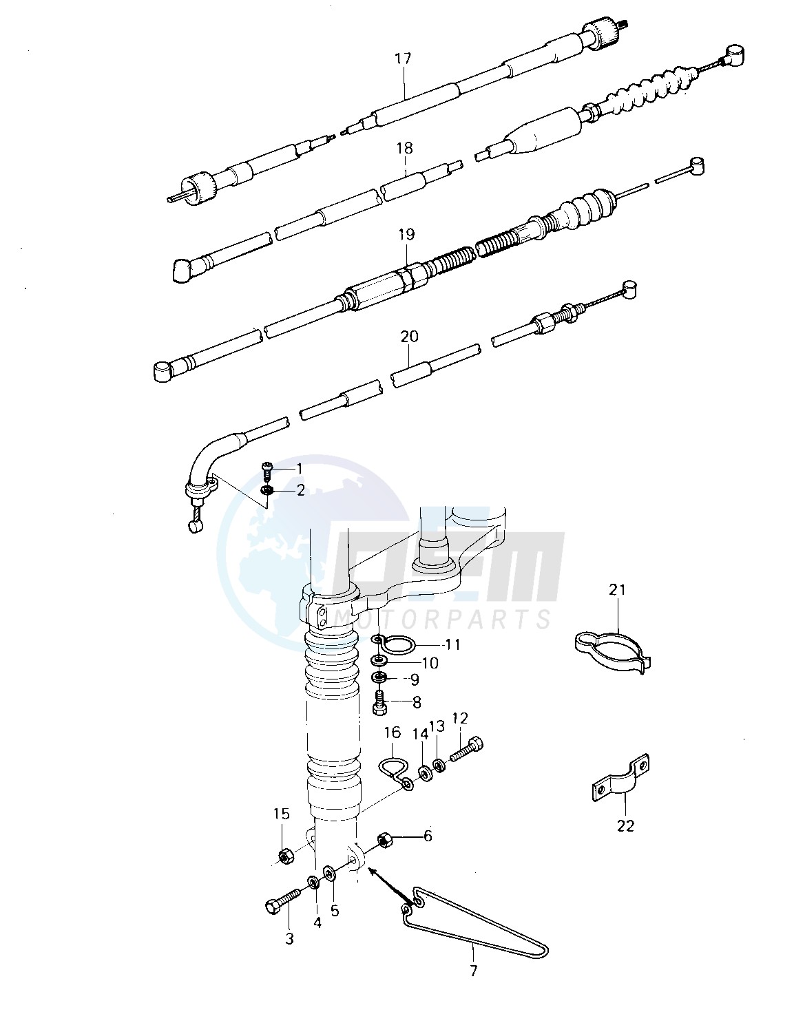 CABLES -- 80-81 KL250-A3_A4- - blueprint