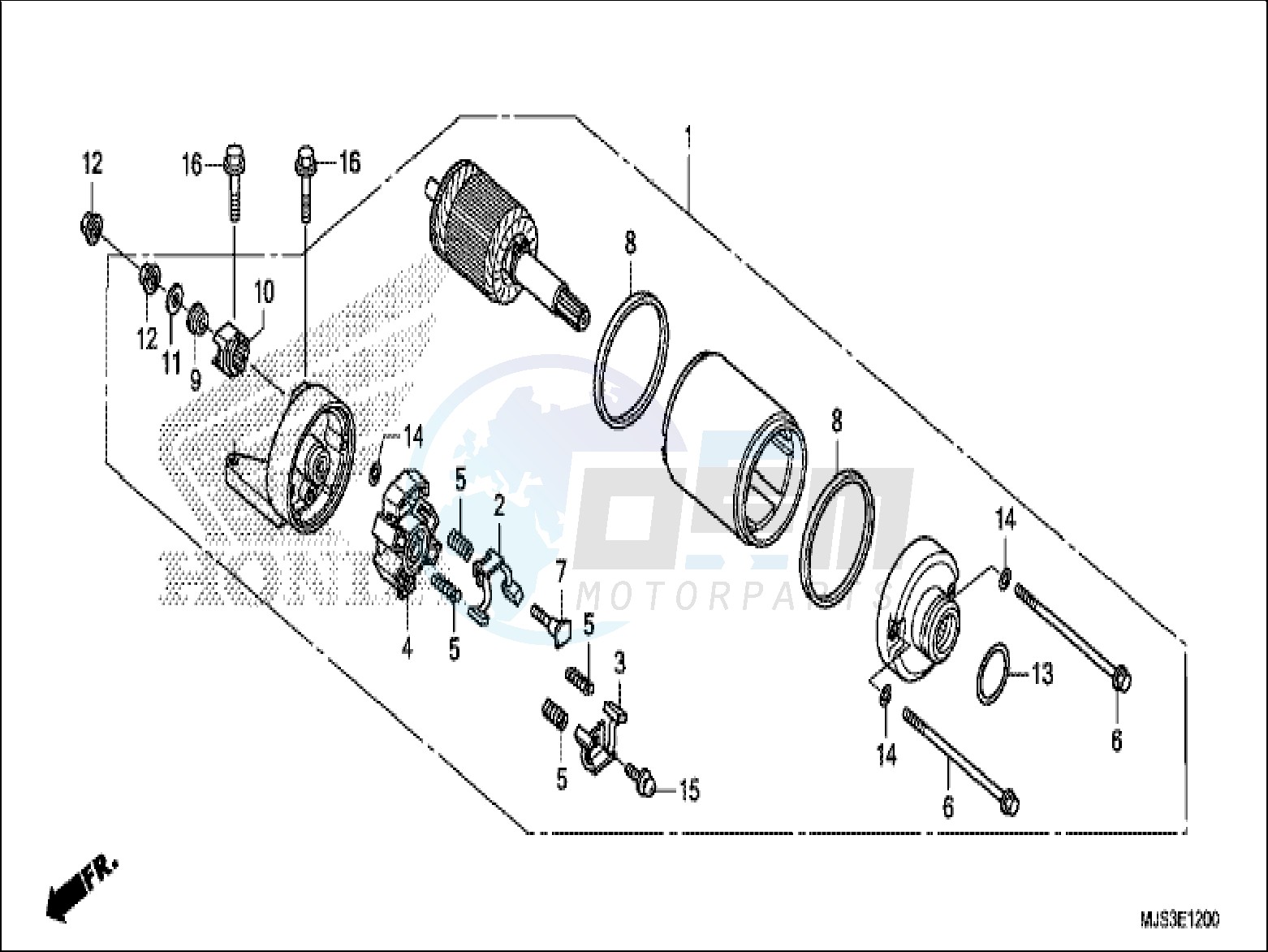 STARTING MOTOR image