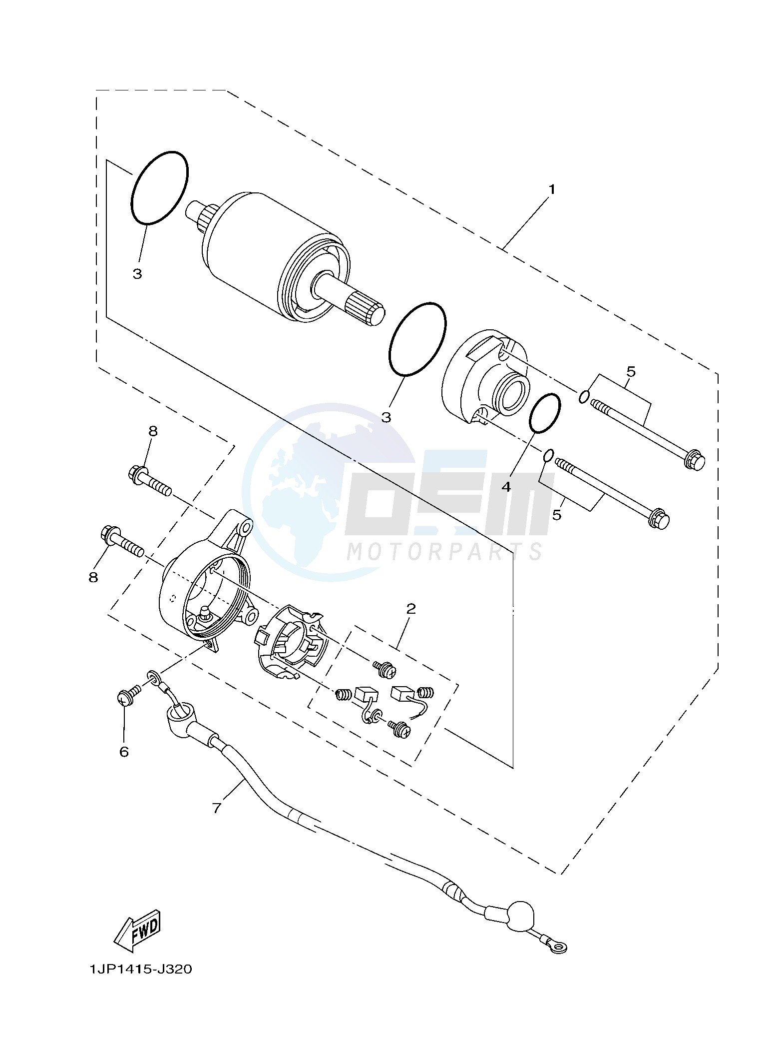 STARTING MOTOR image