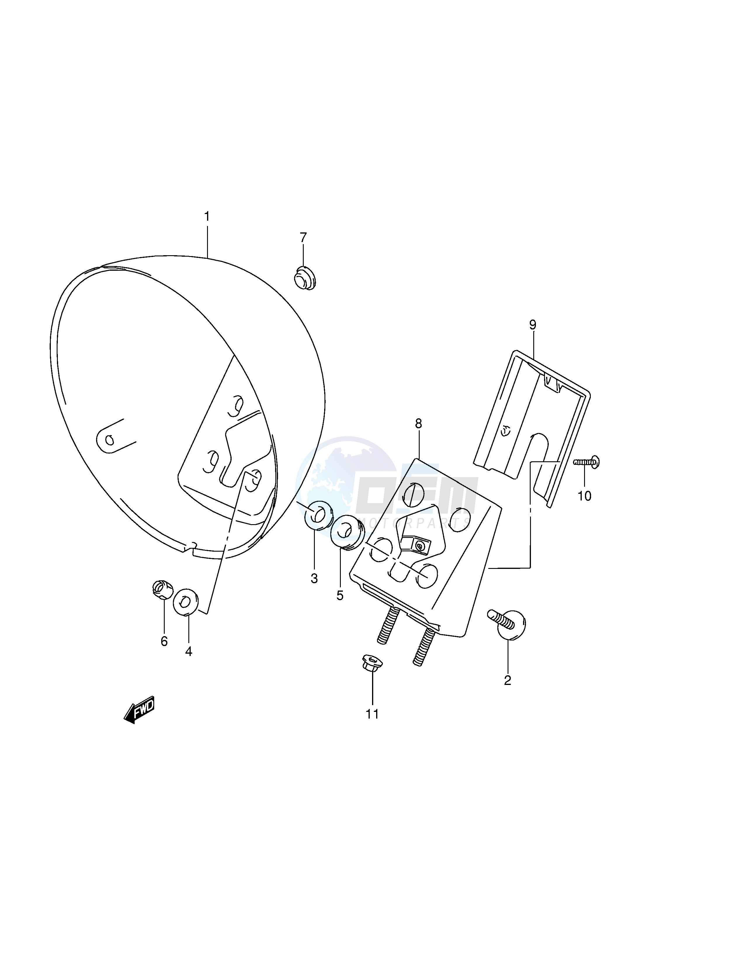 HEADLAMP HOUSING image