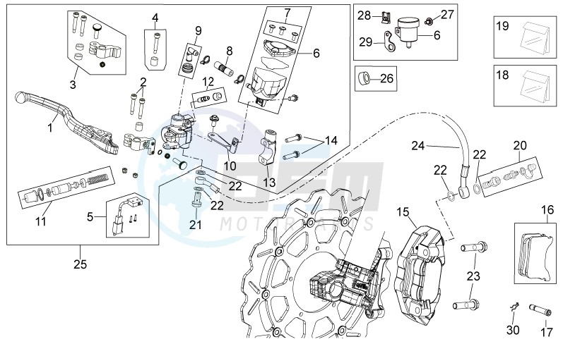Front brake system II blueprint