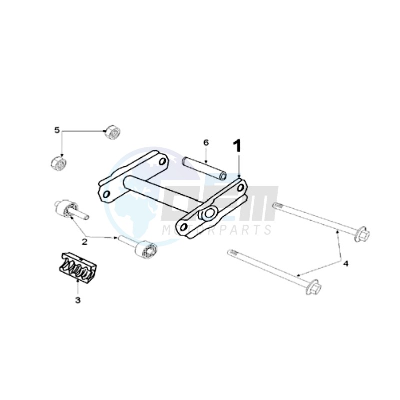 ENGINE MOUNT WITH SHORT RUBBER blueprint