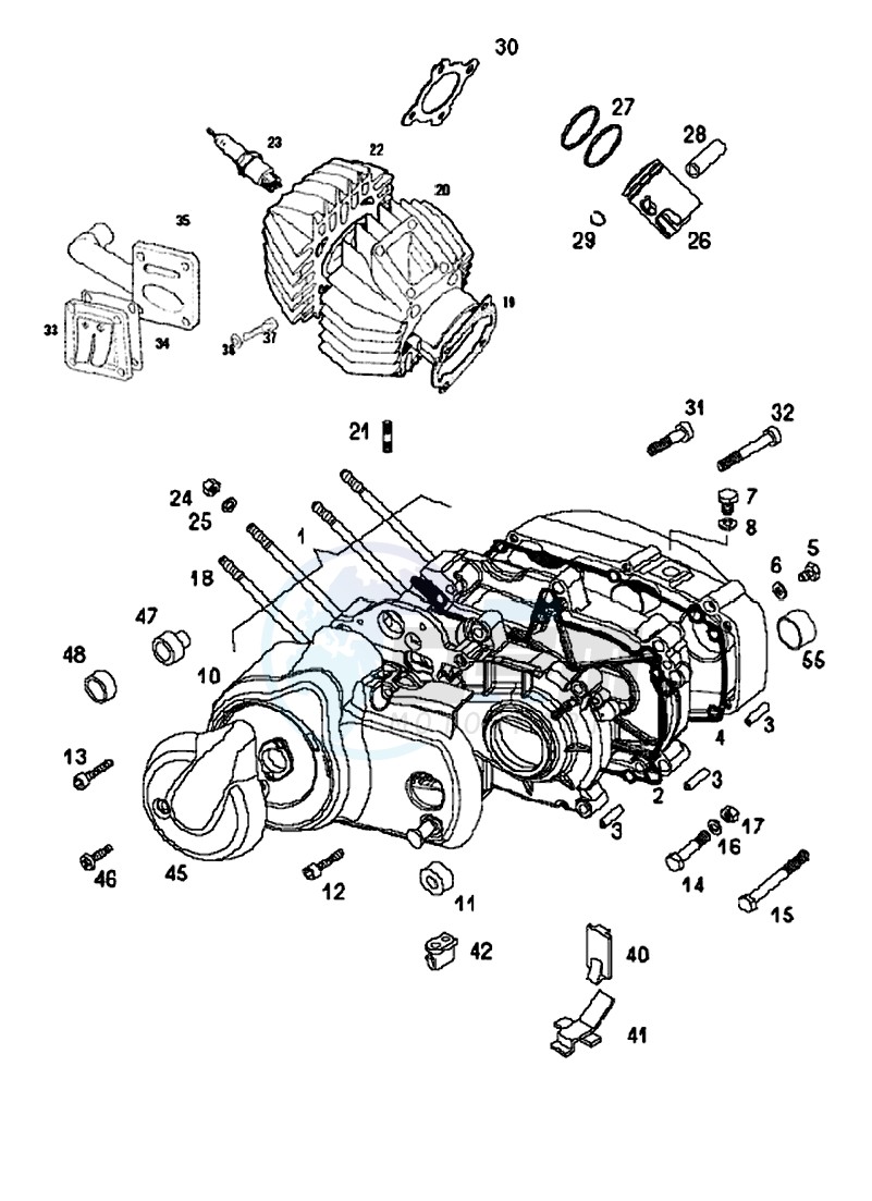 Crankcase-cylinder image