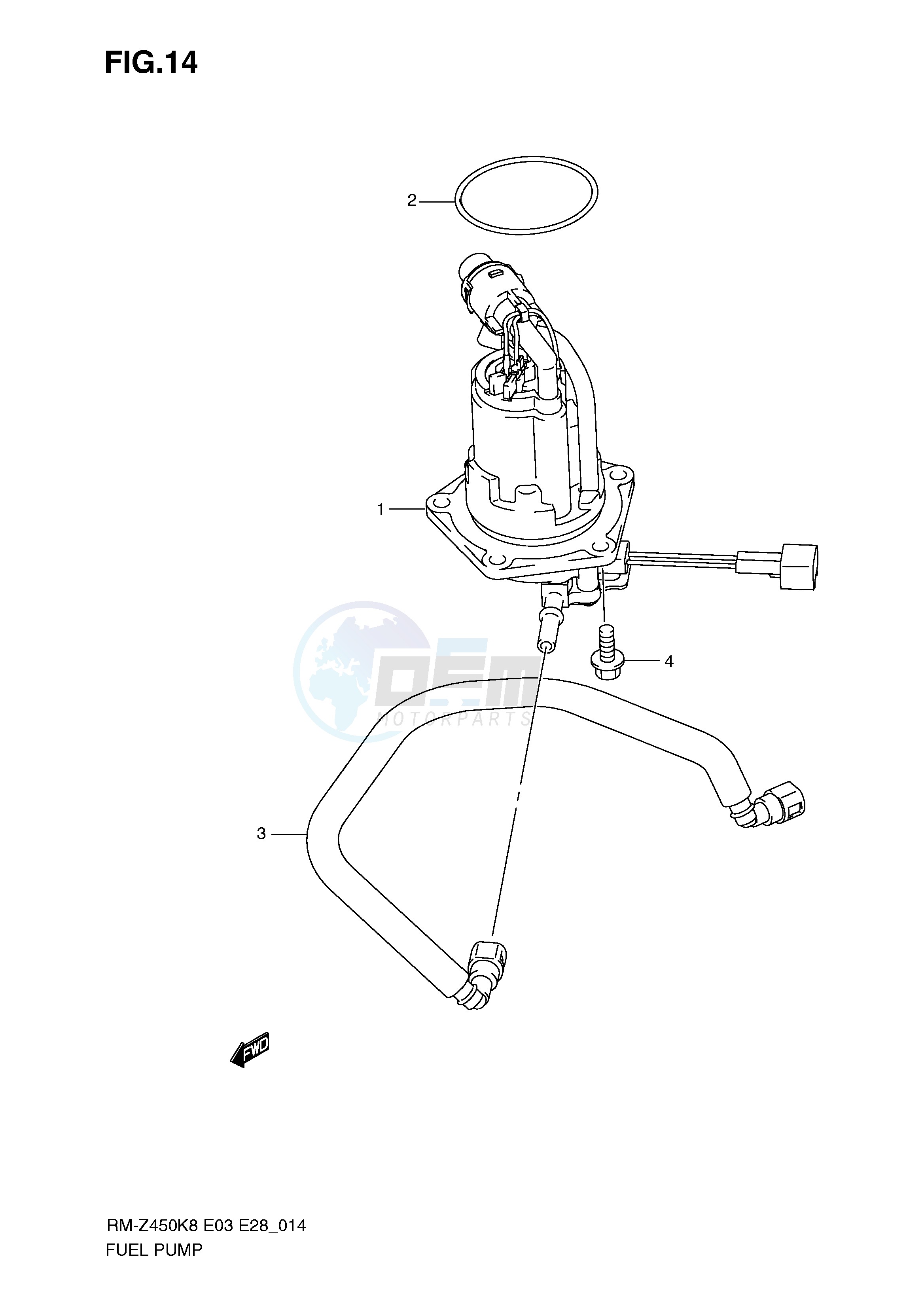 FUEL PUMP (RM-Z450K8 K9 L0) image