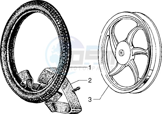 Alloy rear wheel image