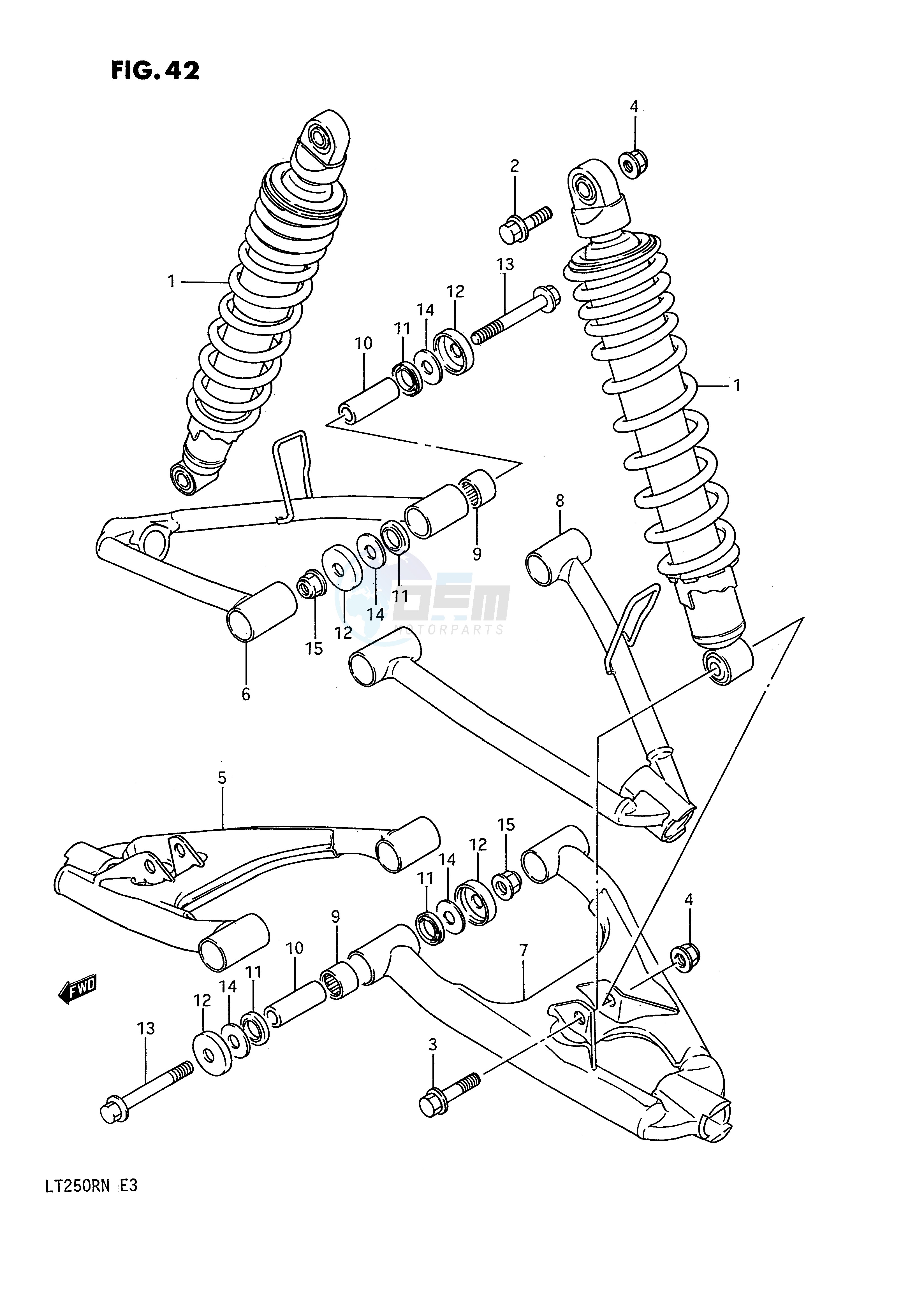 SUSPENSION ARM (MODEL H J K L M N) blueprint