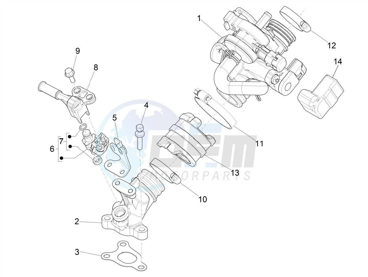 Throttle body - Injector - Induction joint image