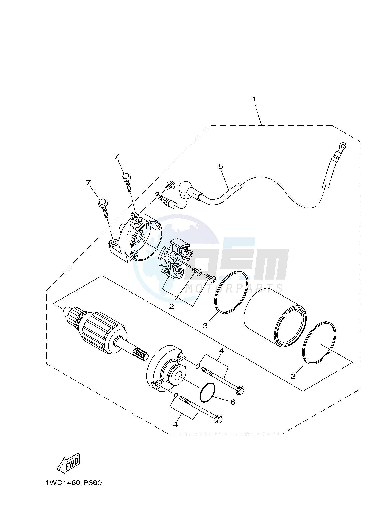 STARTING MOTOR blueprint