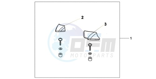 PILLION ARM REST SET image