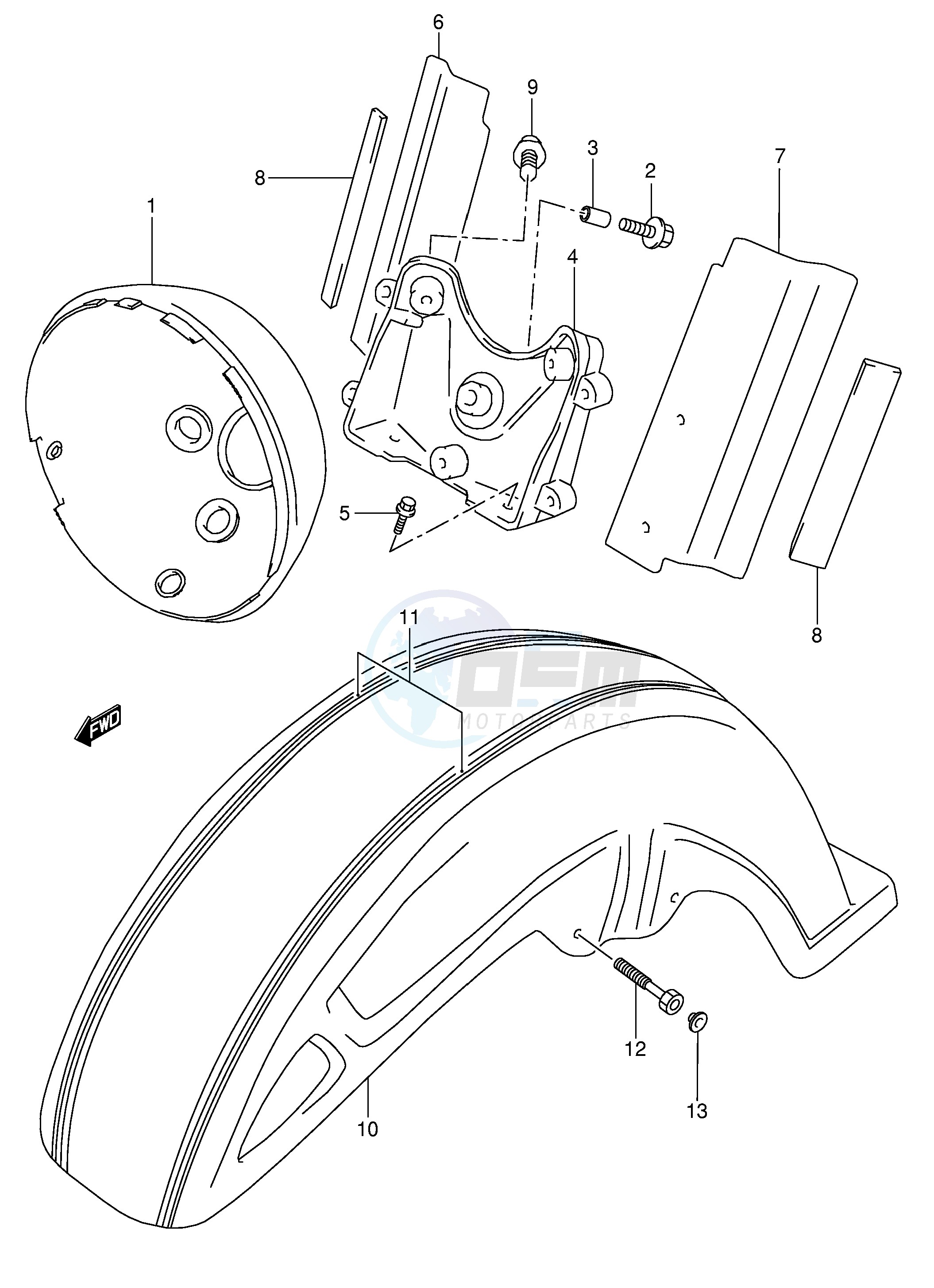 FRONT FENDER (MODEL Y K1) image