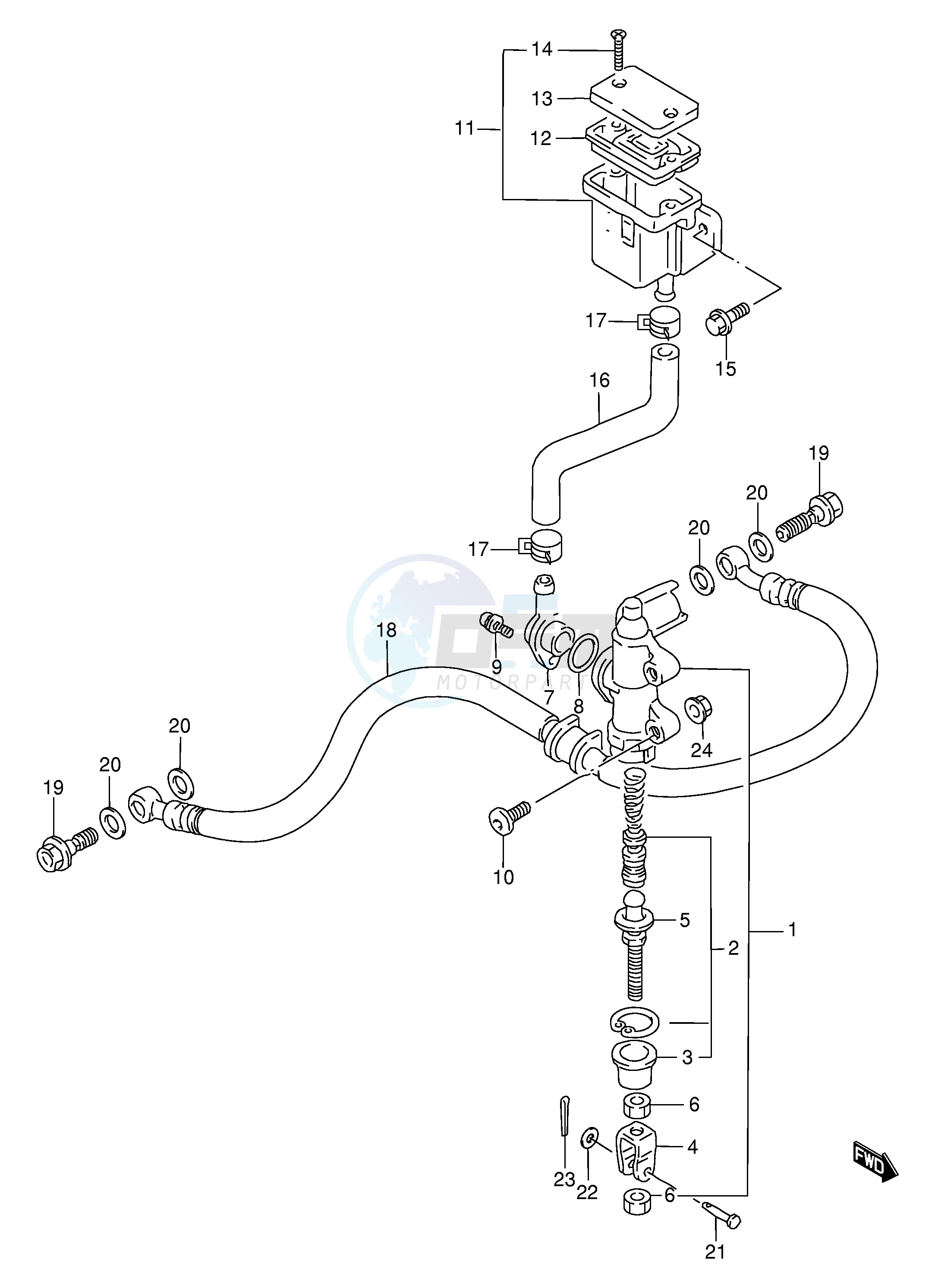 REAR MASTER CYLINDER image