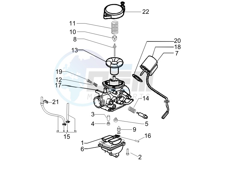 Carburetor's components image