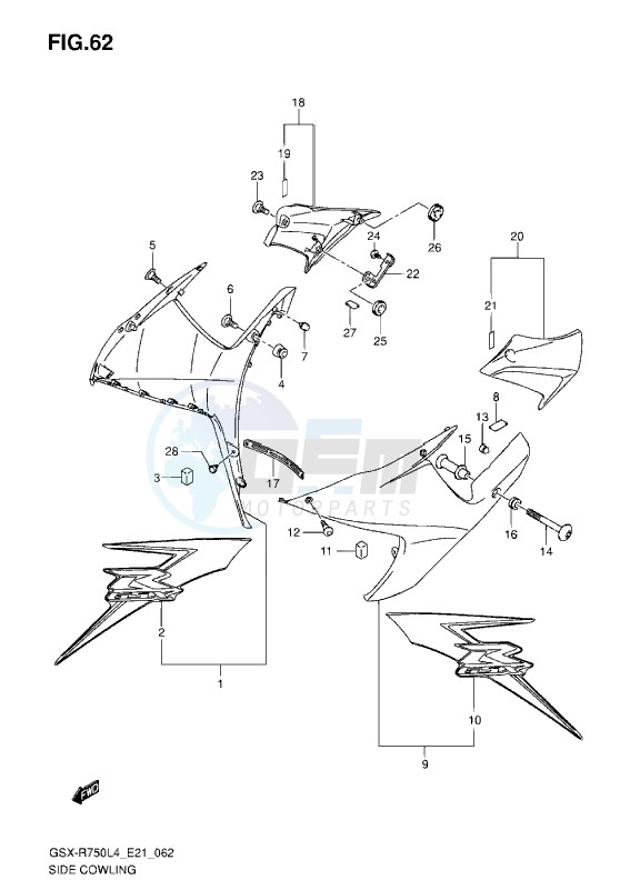 SIDE COWLING L4 ( JSP,AR6 ) blueprint