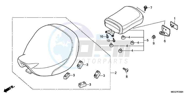 SEAT (VT750CS/ C/ CA) blueprint