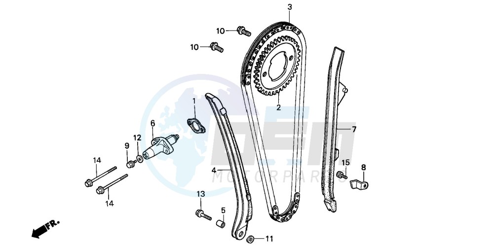 CAM CHAIN/TENSIONER blueprint