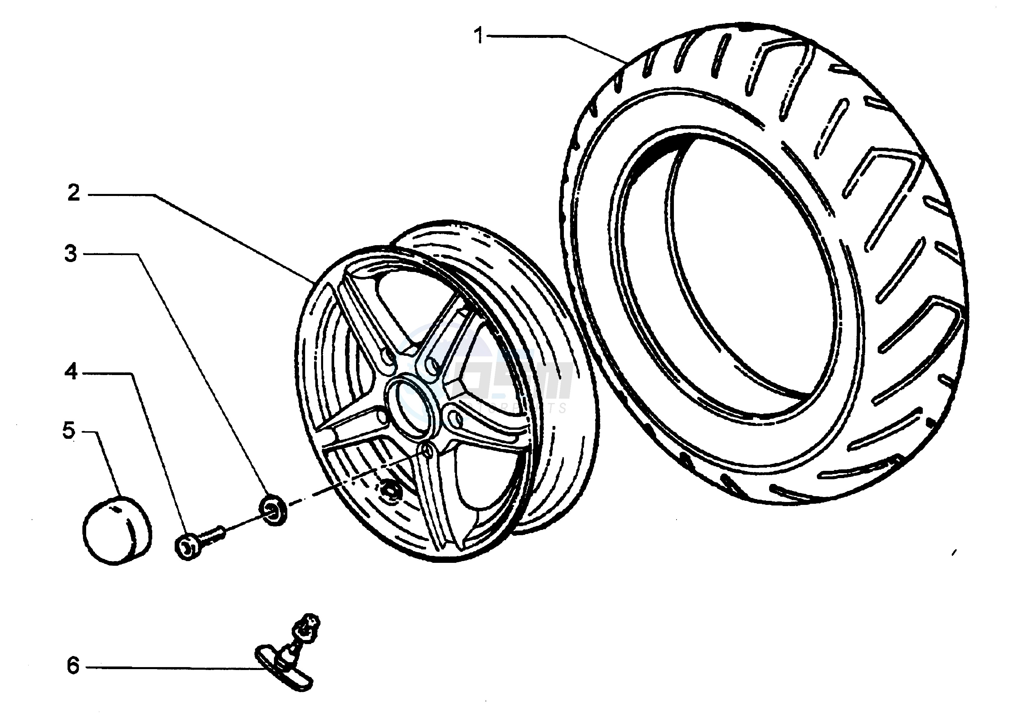 Front wheel blueprint