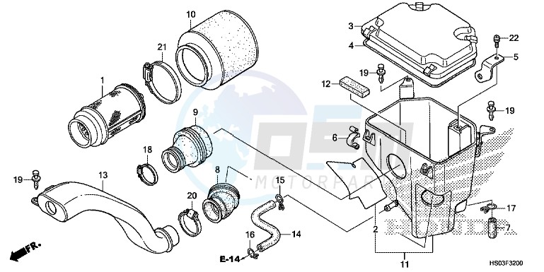 AIR CLEANER blueprint